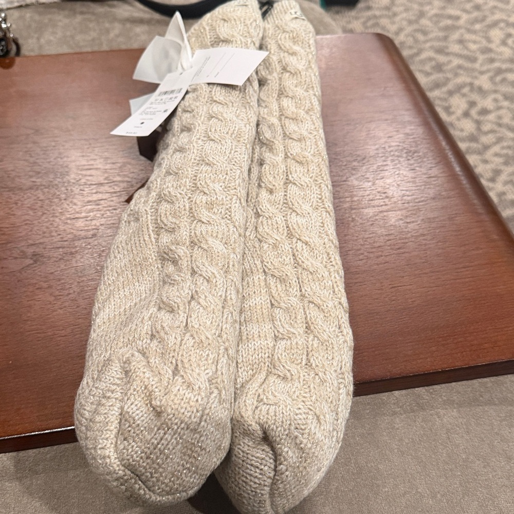 UGG Cream Gold - Laila Bow Fleece Lined Sock - Picture 5 of 5